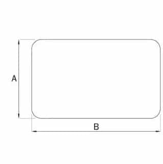 Esquema Embalaje protección perfil rectangular espuma Polietileno